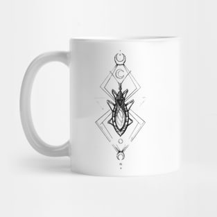 Kissing Bug , Pen and Ink Tattoo Geometric Inspired Mug